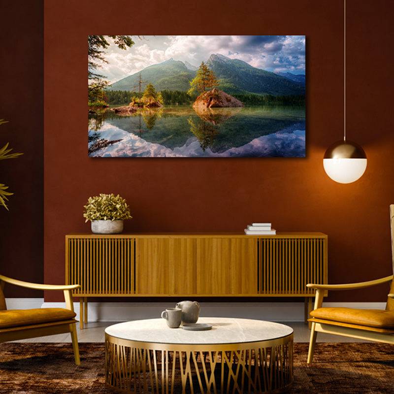 Majestic Alpine Reflections Canvas Art