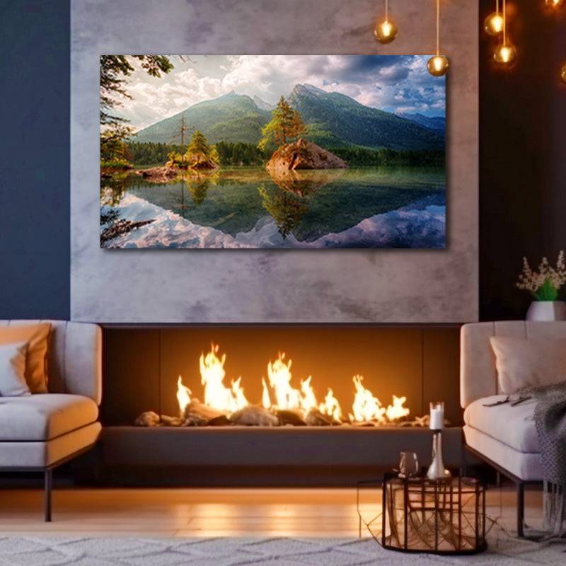 Majestic Alpine Reflections Canvas Art