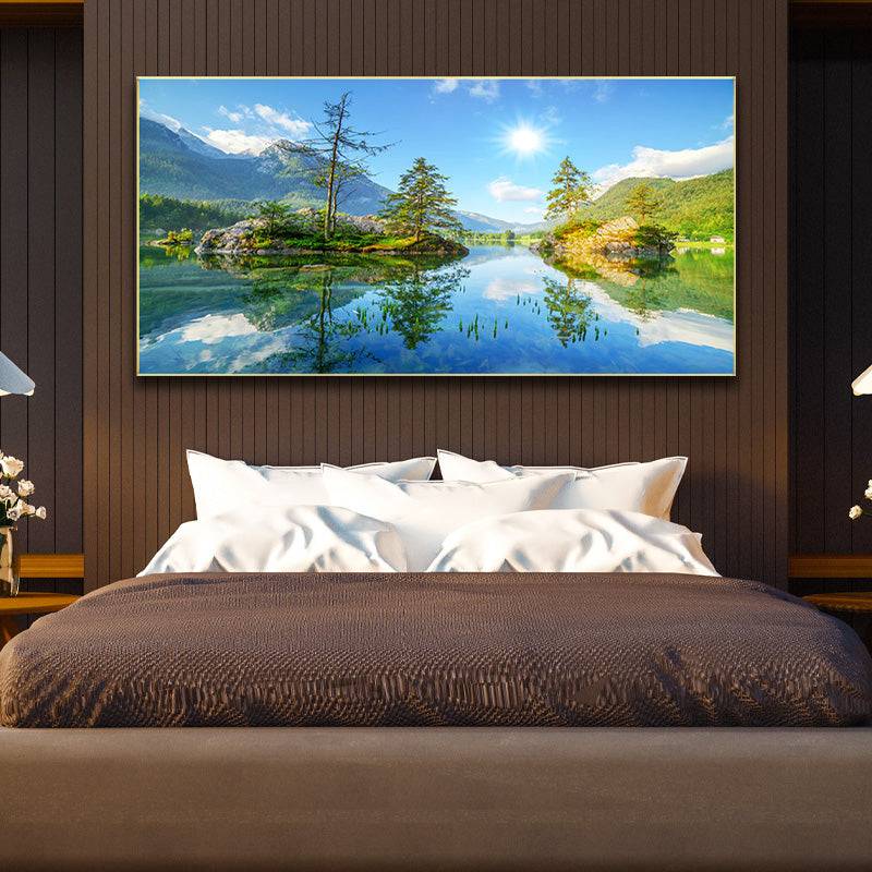 Mountain Serenity - Reflections of Azure Canvas Art