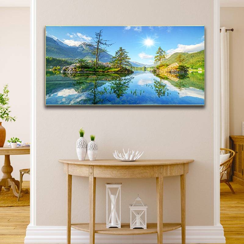 Mountain Serenity - Reflections of Azure Canvas Art