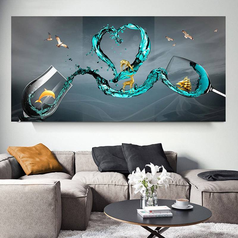 Nautical Romance Symphony Canvas Art