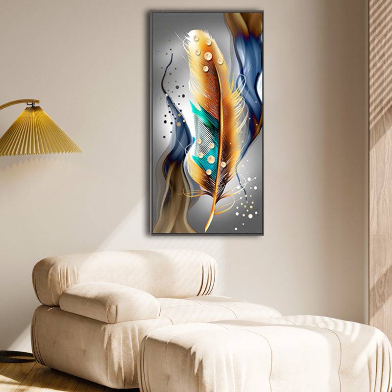 Oceanic Feathered Symphony Canvas Art