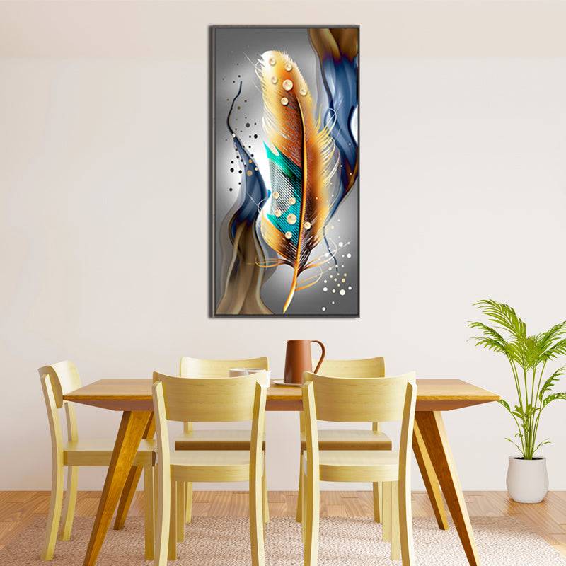 Oceanic Feathered Symphony Canvas Art