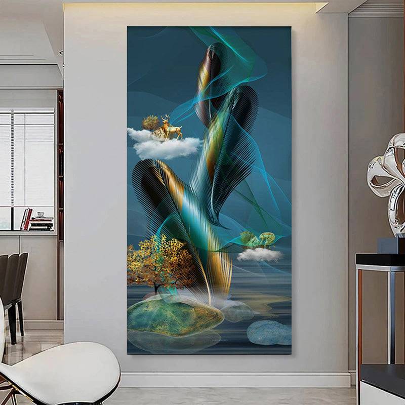 Oceanic Feathertide Canvas Art