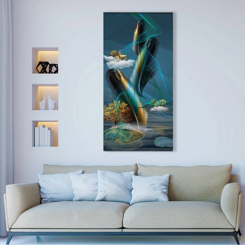 Oceanic Feathertide Canvas Art