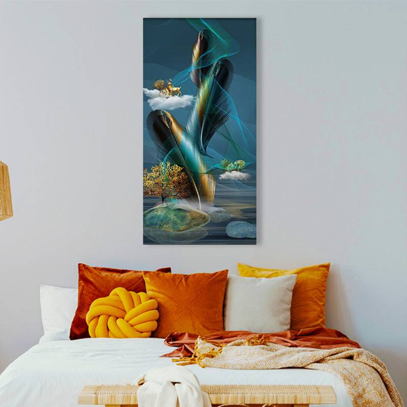 Oceanic Feathertide Canvas Art