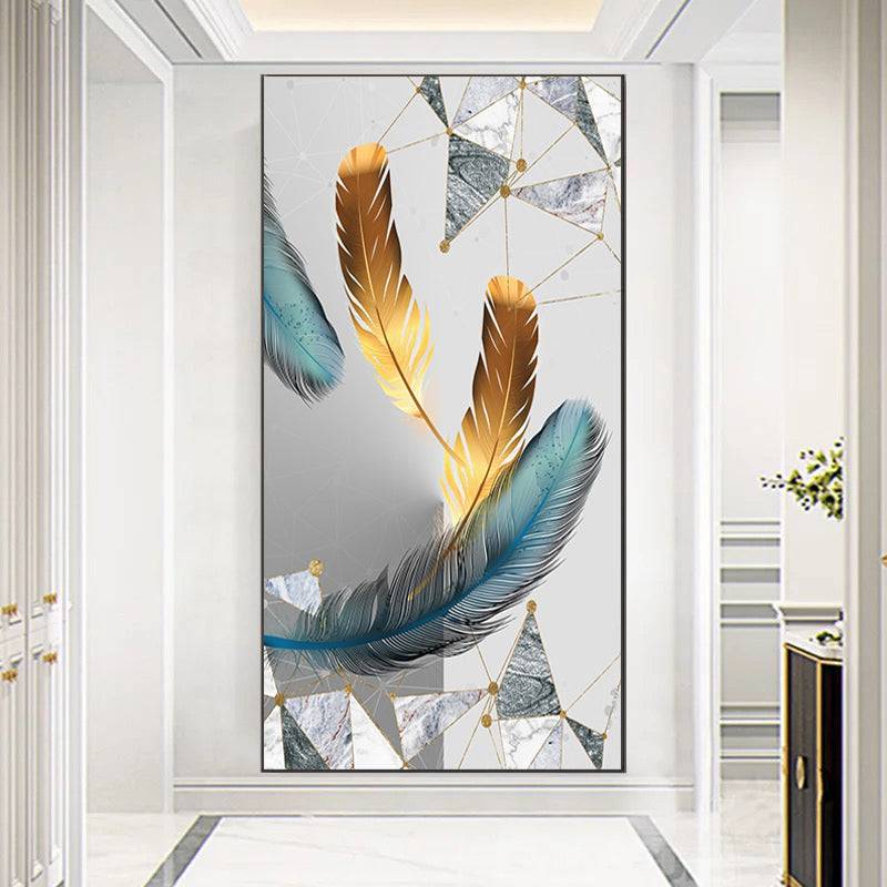 Prismatic Plumage Canvas Art