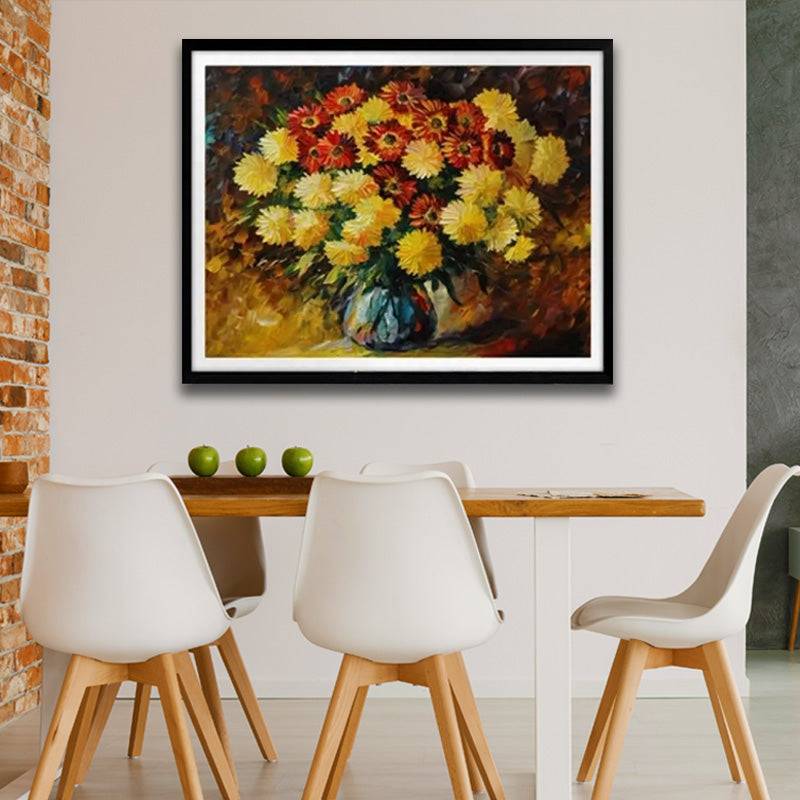 Radiant Floral Symphony Canvas Oil Painting