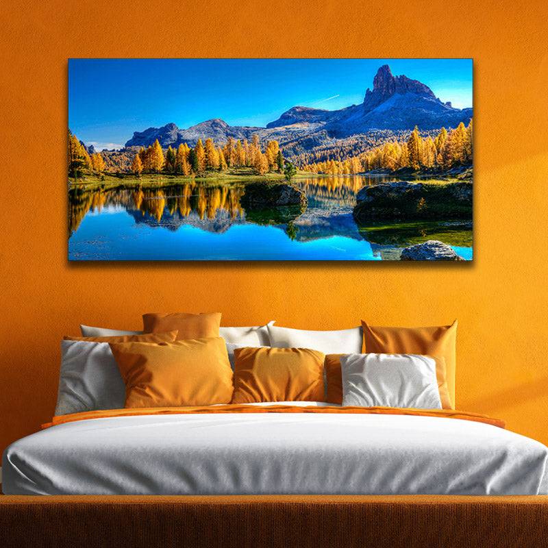 Reflections of Tranquil Peaks Canvas Art