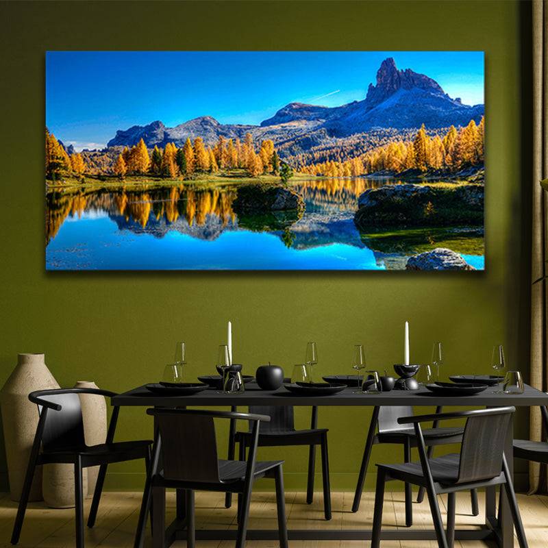 Reflections of Tranquil Peaks Canvas Art