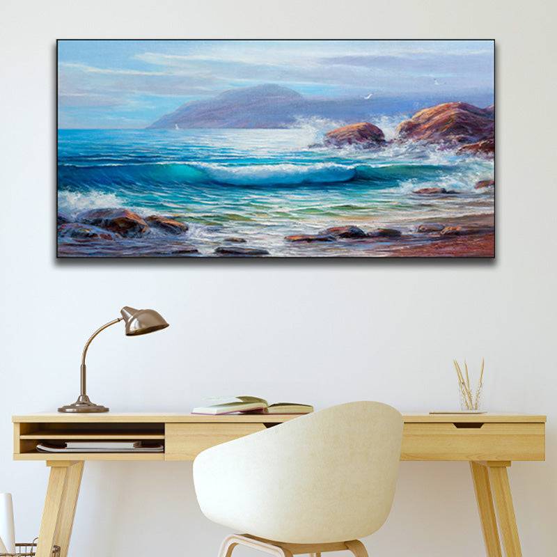 Rockbound Waves Canvas Art