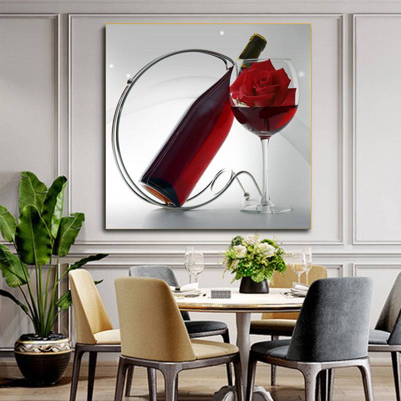 Rosy Wine Serenade Canvas Art