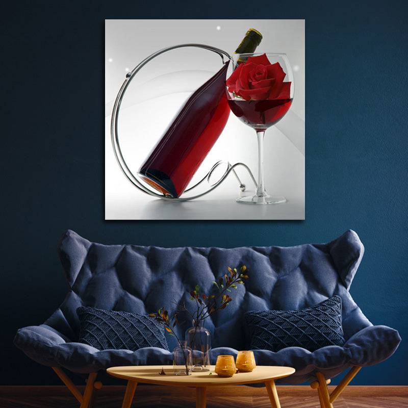 Rosy Wine Serenade Canvas Art