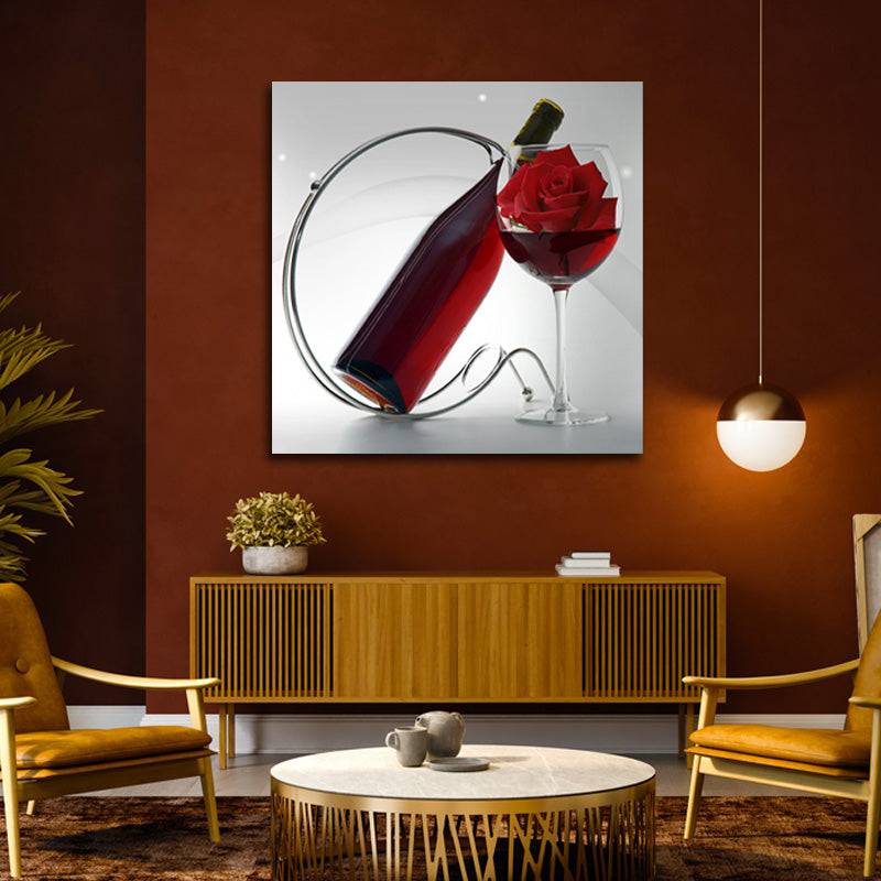 Rosy Wine Serenade Canvas Art