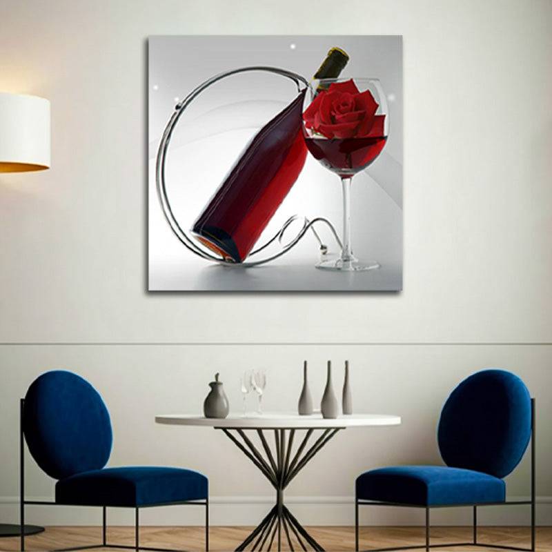 Rosy Wine Serenade Canvas Art