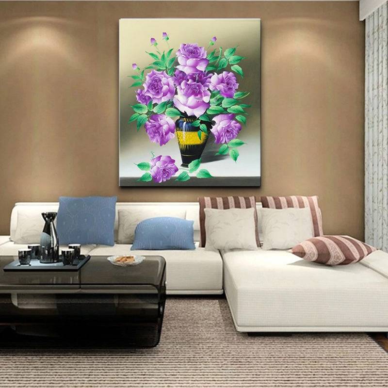 Royal Rose Elegance Canvas Oil Painting