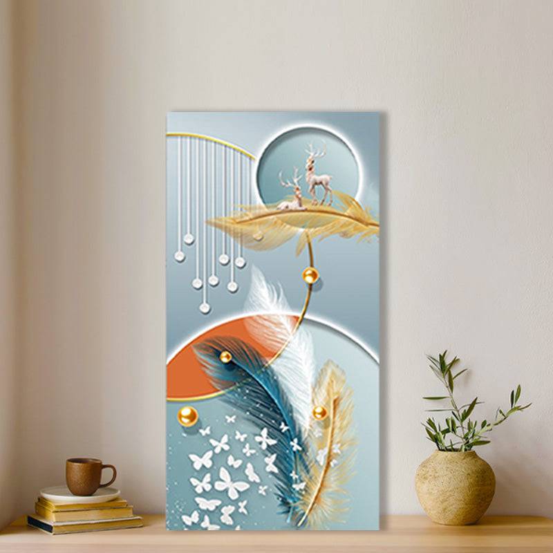 Serene Plume Dreamscape Canvas Art