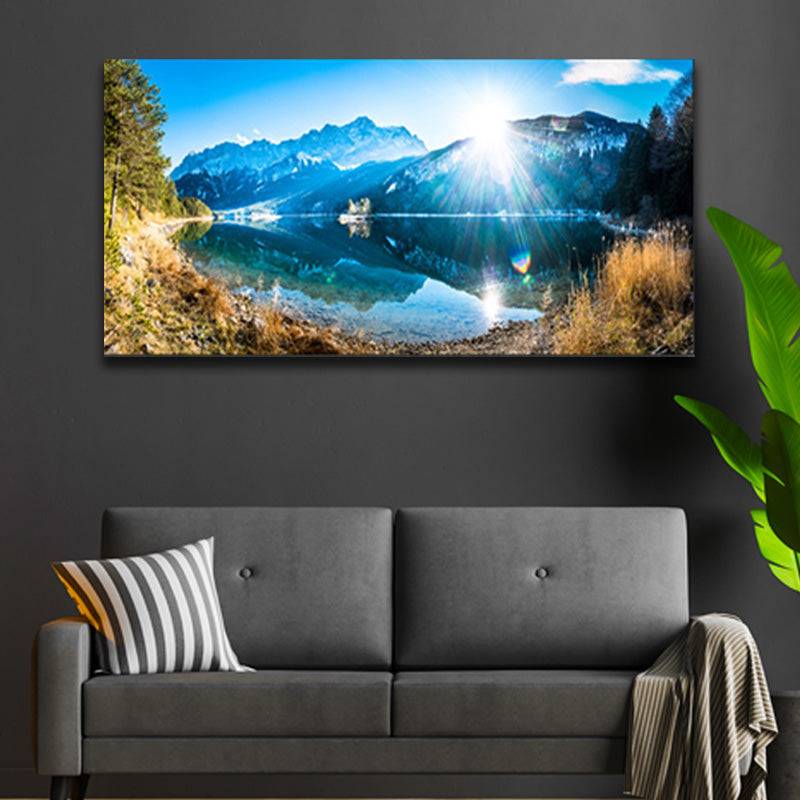 Sunlit Majesty - Reflections of the Lake Canvas Art