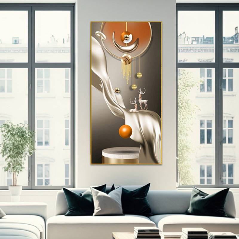 Radiant Reindeer Harmony Canvas Art