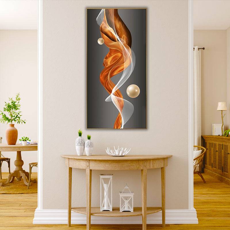 Pearlised Spiralling Harmony Canvas Art