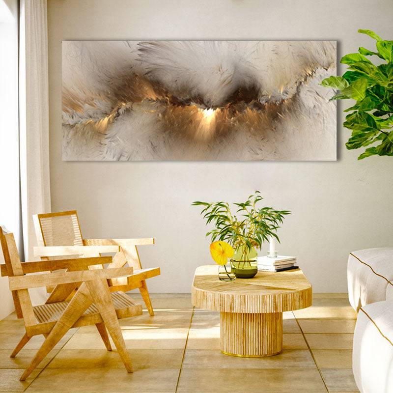 Celestial Golden Veil Canvas ArtCelestial Golden Veil Canvas Art