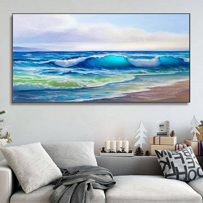 Wave Horizon Dance Canvas Art