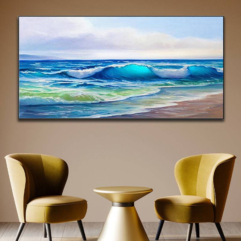 Wave Horizon Dance Canvas Art