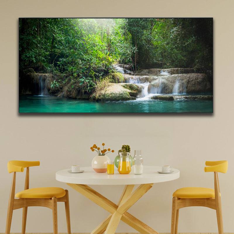 Woodland Ballet - Graceful Cascades and Plunge Pool Canvas Art