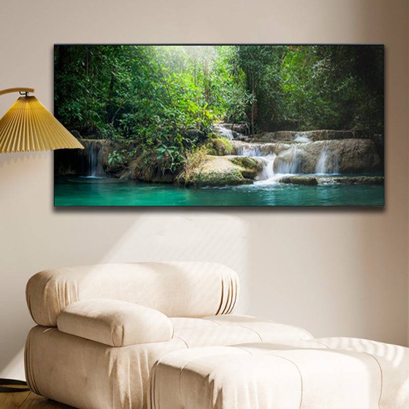 Woodland Ballet - Graceful Cascades and Plunge Pool Canvas Art