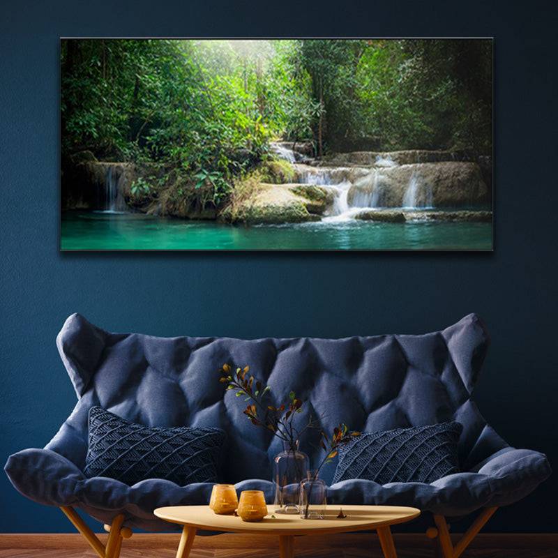 Woodland Ballet - Graceful Cascades and Plunge Pool Canvas Art