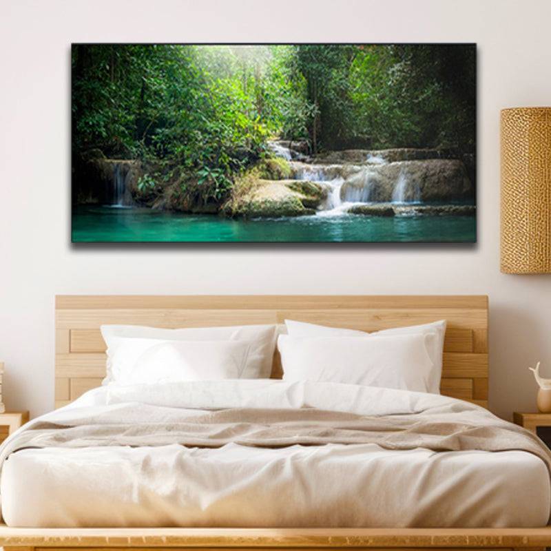 Woodland Ballet - Graceful Cascades and Plunge Pool Canvas Art