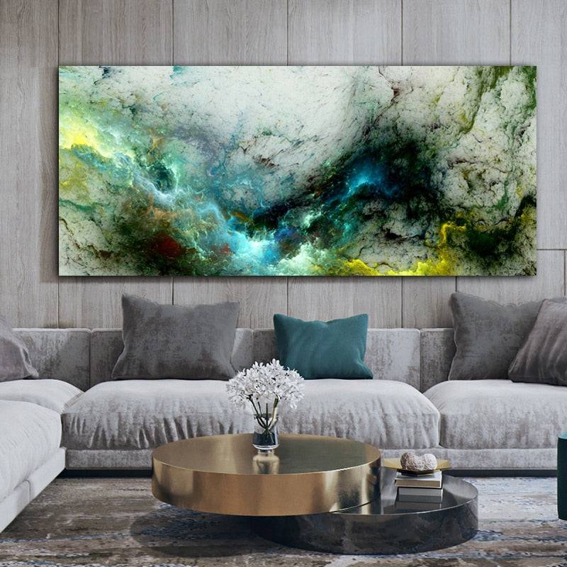 Misty Blue Horizons Canvas Art