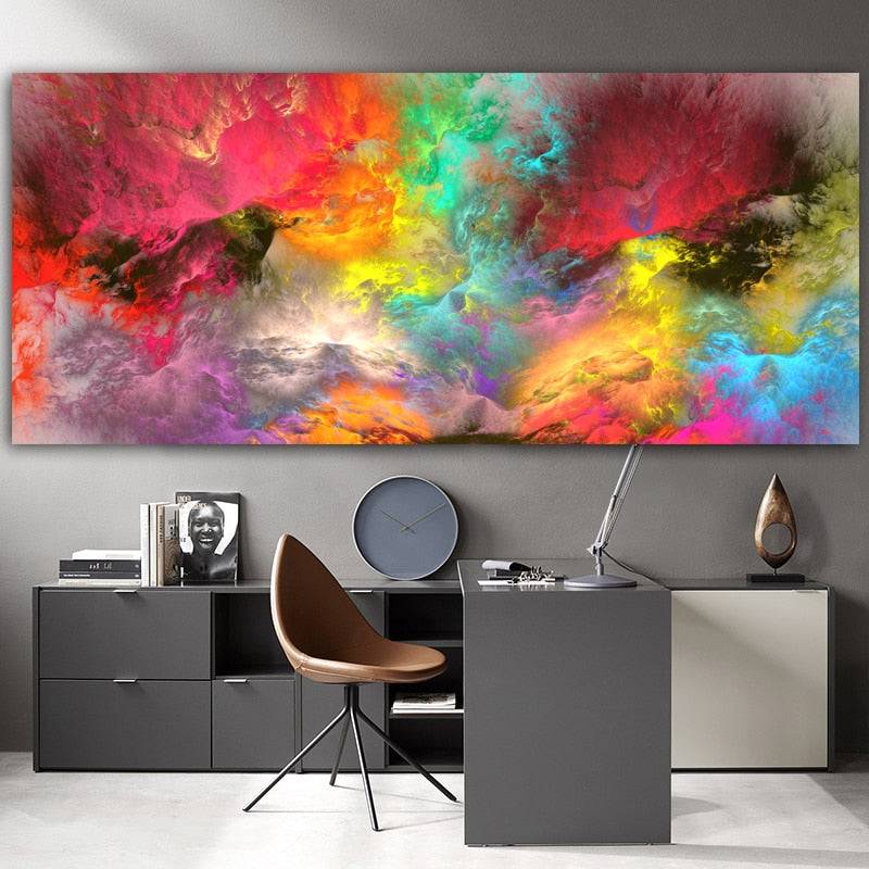 Rainbow Nebulosity Canvas Art